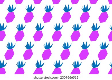 Nice, bright colors and stylish summer, exotic, tropical pineapple. SEAMLESS VECTOR PATTERN FOR FAS=HION, DESIGN AND DECORATION.