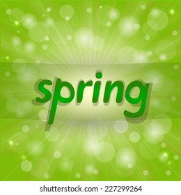 Nice bright green spring background
