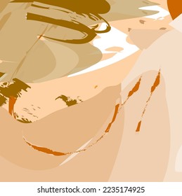 Buen vector de patrón de pinceles de color agua marrón. Borde de fondo de pinceles de color de agua dibujado a mano. Resumen de la textura de pincel de color marrón agradable de pintura. Bonita pintura y acuarela salpicada para tu diseño.
