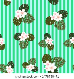 Nice brush stokes seamless pattern vector background. Abstract ornament.