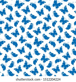 Nice butterflies seamless is great for creating gift paper, wedding greeting cards and textile