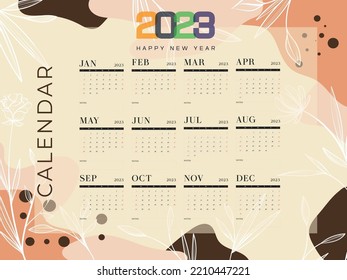 Nice Calendar new background 2023