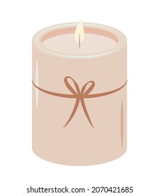 nice candle icon over white