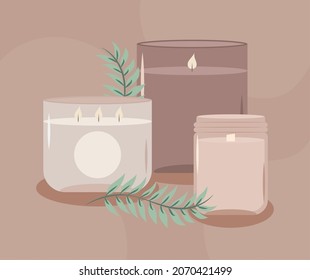 nice candle illustration with candles