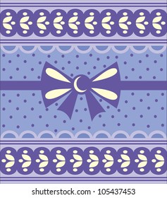 nice card with ribbon .vector illustration