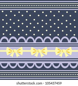 nice card with ribbon .vector illustration