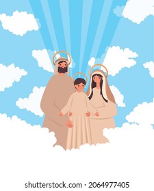 nice cartel of holy family