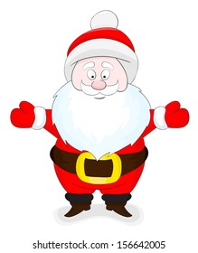 Nice cartoon Santa Claus 