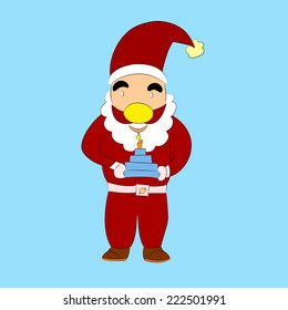 Nice cartoon Santa Claus