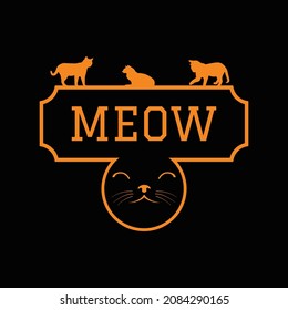 Nice Cat T Shirt Design And Vector Illustration. 