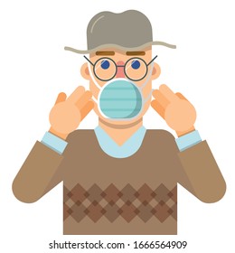 a nice character with protective mask