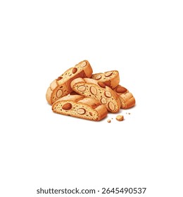nice chocolate chip cookies isolated
