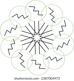es un bonito diseño de círculo para siempre