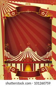 Nice circus big top. A circus poster with three big tops for your advertising