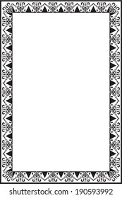 Nice classic border is on white