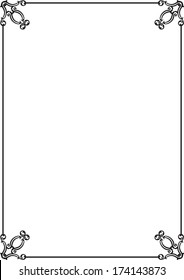 Nice classical frame on white