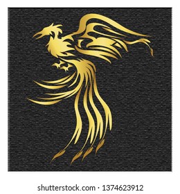 Nice, clean, and smooth vector. Flying bird with floral ornament decoration.   Easy to use, edit, or change color.