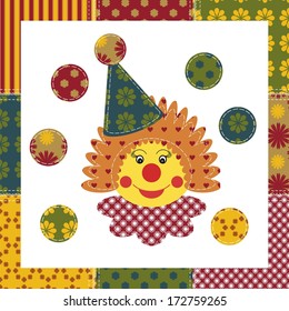 nice clown on white