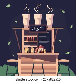 nice coffee store with products