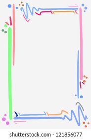 Nice color art background frame