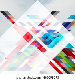 Nice colored triangle abstract background