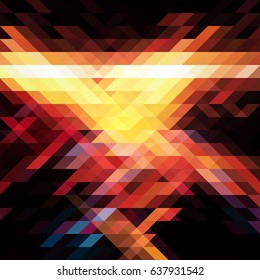 Nice colored triangle and square abstract background