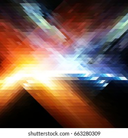 Nice colored triangle and square abstract background