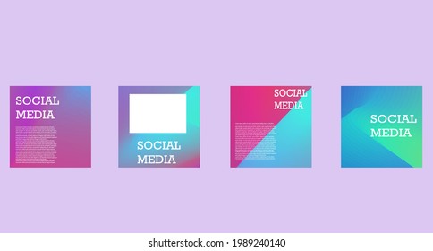 Nice colorful abstract background vector design for social media
