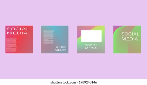 Schöner bunter abstrakter Hintergrund, Vektordesign für soziale Medien
