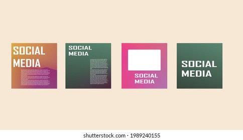 Nice colorful abstract background vector design for social media
