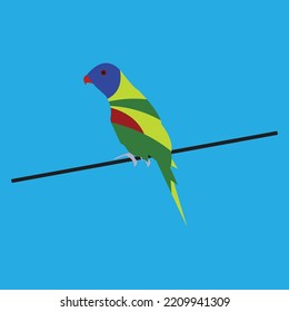 Bonita Y Colorida Ilustración Del Vector De Aves. 