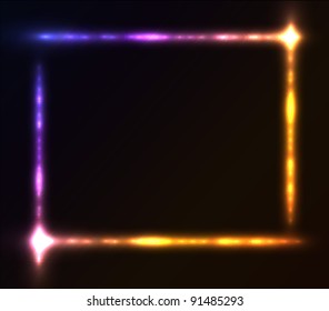 Nice colorful frame vector background for your creative work