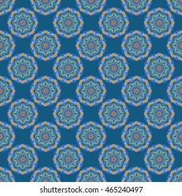Nice colorful  Mandala. Vector Seamless Pattern.
