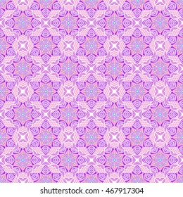Nice colorful  Mandala. Vector Seamless Pattern.
