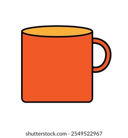 A Nice Colorful Mug With White Background