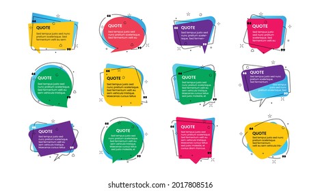 Nice and colorful quotes element