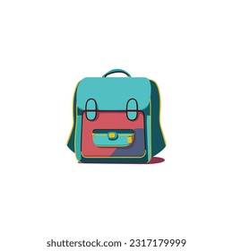 Nice Colorful School Bag Vector.