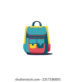 Nice Colorful School Bag Vector.