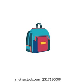 Nice Colorful School Bag Vector.