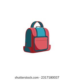 Nice Colorful School Bag Vector.