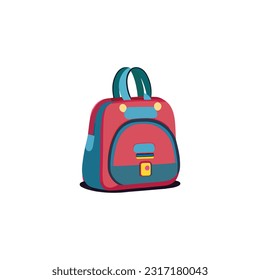 Nice Colorful School Bag Vector.