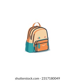 Nice Colorful School Bag Vector.