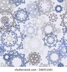 nice colorful snowfall pattern. vector