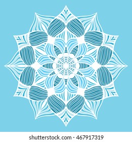 Nice colorful Vector Mandala. Geometric circle element.
