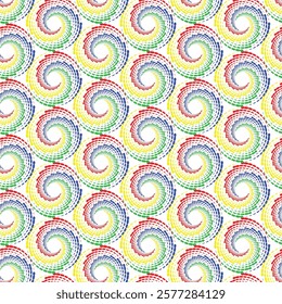 A nice colourful ellipse shape pattern   