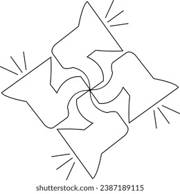 es un bonito diseño de color rotatorio