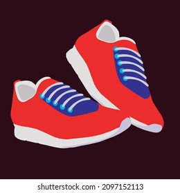 nice and comfortable red sneakers