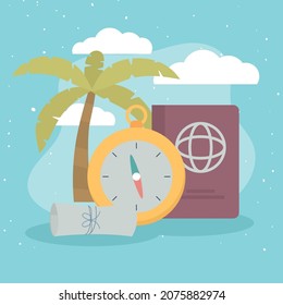 nice compass design and items