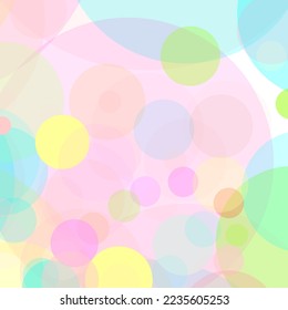 Nice composition with colorful circles in various sizes background.abstract balls for design of banner, poster, booklet, report, magazine.overlapping colorful circle background. Cute colors