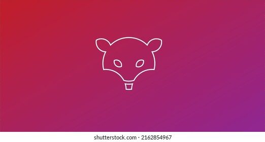 Nice and cool ARMADILLO Wallpaper with simple flat design and gradient background.